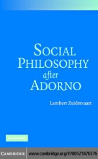 cover of the book Social philosophy after Adorno