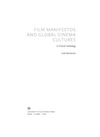 cover of the book Film Manifestos and Global Cinema Cultures