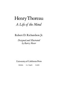 cover of the book Henry Thoreau: a life of the mind