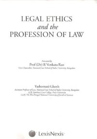 cover of the book Legal Ethics and the Profession of Law