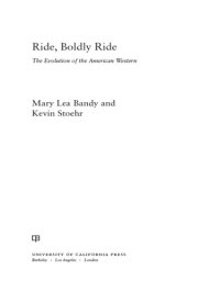 cover of the book Ride, Boldly Ride: the Evolution of the American Western