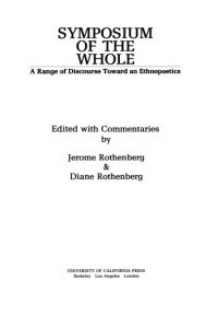 cover of the book Symposium of the whole: a range of discourse toward an ethnopoetics