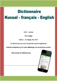 cover of the book Dictionnaire Kusaal - français - English