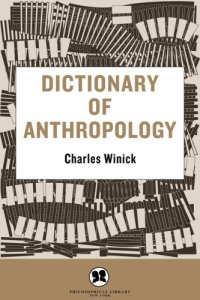 cover of the book Dictionary of Anthropology