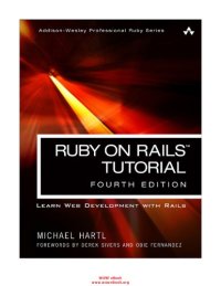 cover of the book Ruby on Rails tutorial: learn web development with Rails