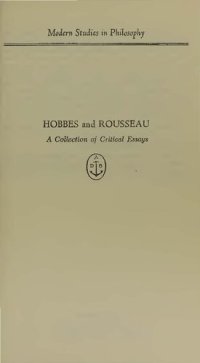 cover of the book Hobbes and Rousseau: A Collection of Critical Essays