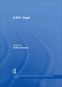 cover of the book G.W.F. Hegel