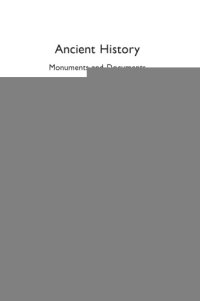 cover of the book Ancient History: Monuments and Documents