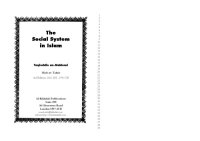 cover of the book The social system in Islam