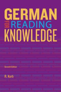 cover of the book Jannach's German for reading knowledge