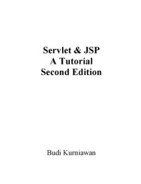 cover of the book Servlet and JSP: a tutorial