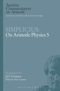 cover of the book On Aristotle Physics 5