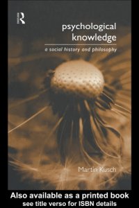 cover of the book Psychological Knowledge: a Social History and Philosophy