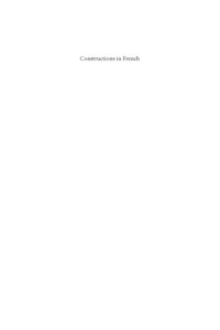 cover of the book Constructions in French