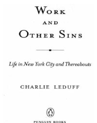 cover of the book Work and Other Sins