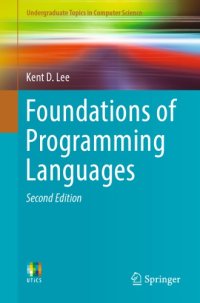 cover of the book Foundations of programming languages