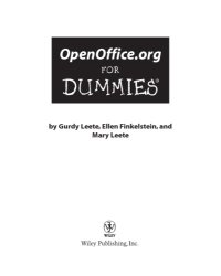 cover of the book OpenOffice.org 'X' for dummies