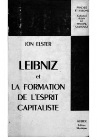 cover of the book Leibniz et la formation de l’esprit capitaliste