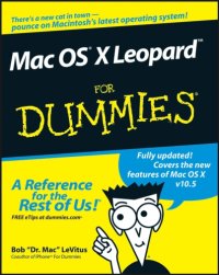 cover of the book Mac OS X Leopard for dummies Includes index