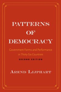 cover of the book Patterns of democracy: government forms and performance in thirty-six countries