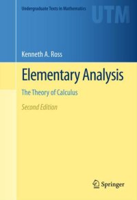 cover of the book Elementary analysis: the theory of calculus