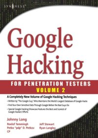 cover of the book Google hacking for penetration testers. Volume 2