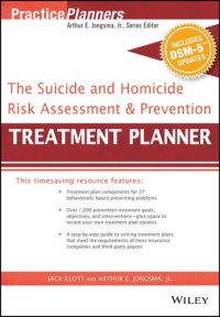 cover of the book The Suicide and Homicide Risk Assessment and Prevention Treatment Planner, with DSM-5 Updates