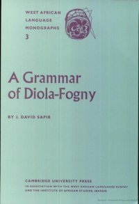 cover of the book A Grammar of Diola-Fogny