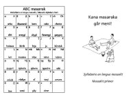 cover of the book Kana masaraka gâr meni! Syllabaire en langue massalit. Massalit primer