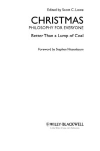 cover of the book Christmas & philosophy: better than a lump of coal