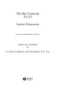 cover of the book The big typescript: TS 213