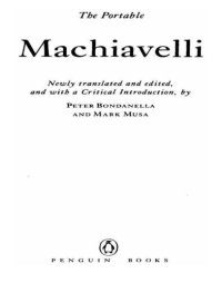 cover of the book The Portable Machiavelli