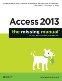 cover of the book Access 2013 the missing manual