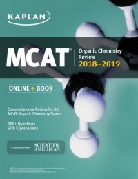 cover of the book MCAT organic chemistry review, 2018-2019