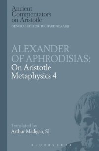 cover of the book Alexander of Aphrodisias on Aristotle Metaphysics, 4