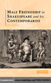 cover of the book Male friendship in Shakespeare and his contemporaries