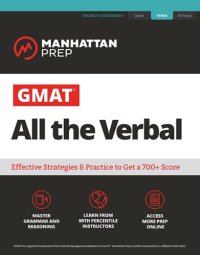 cover of the book GMAT All the Verbal