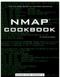 cover of the book Nmap Cookbook: The Fat-free Guide to Network Scanning