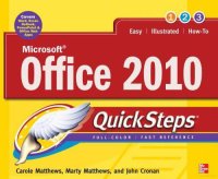 cover of the book Microsoft Office 2010 QuickSteps