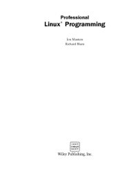 cover of the book Professional Linux programming