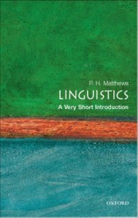 cover of the book Linguistics a very short introduction