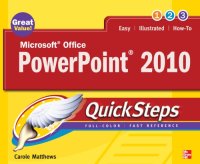 cover of the book Microsoft Office PowerPoint 2010 QuickSteps