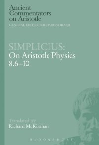 cover of the book Simplicius: On Aristotle physics 8.6-10