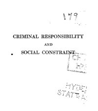 cover of the book Criminal responsibility