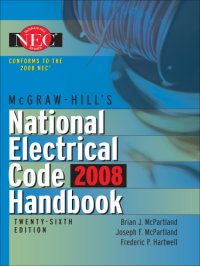 cover of the book McGraw-Hill National Electrical Code 2008 Handbook