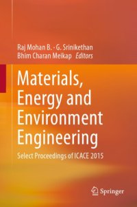 cover of the book Materials, Energy and Environment Engineering Select Proceedings of ICACE 2015