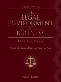 cover of the book Study guide to accompany The legal environment of business: text & cases--ethical, regulatory, global, and corporate issues, eighth edition