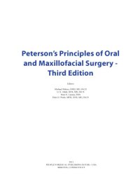 cover of the book Peterson's principles of oral and maxillofacial surgery. Volume 1