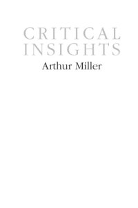 cover of the book Arthur Miller