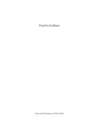 cover of the book Food is culture